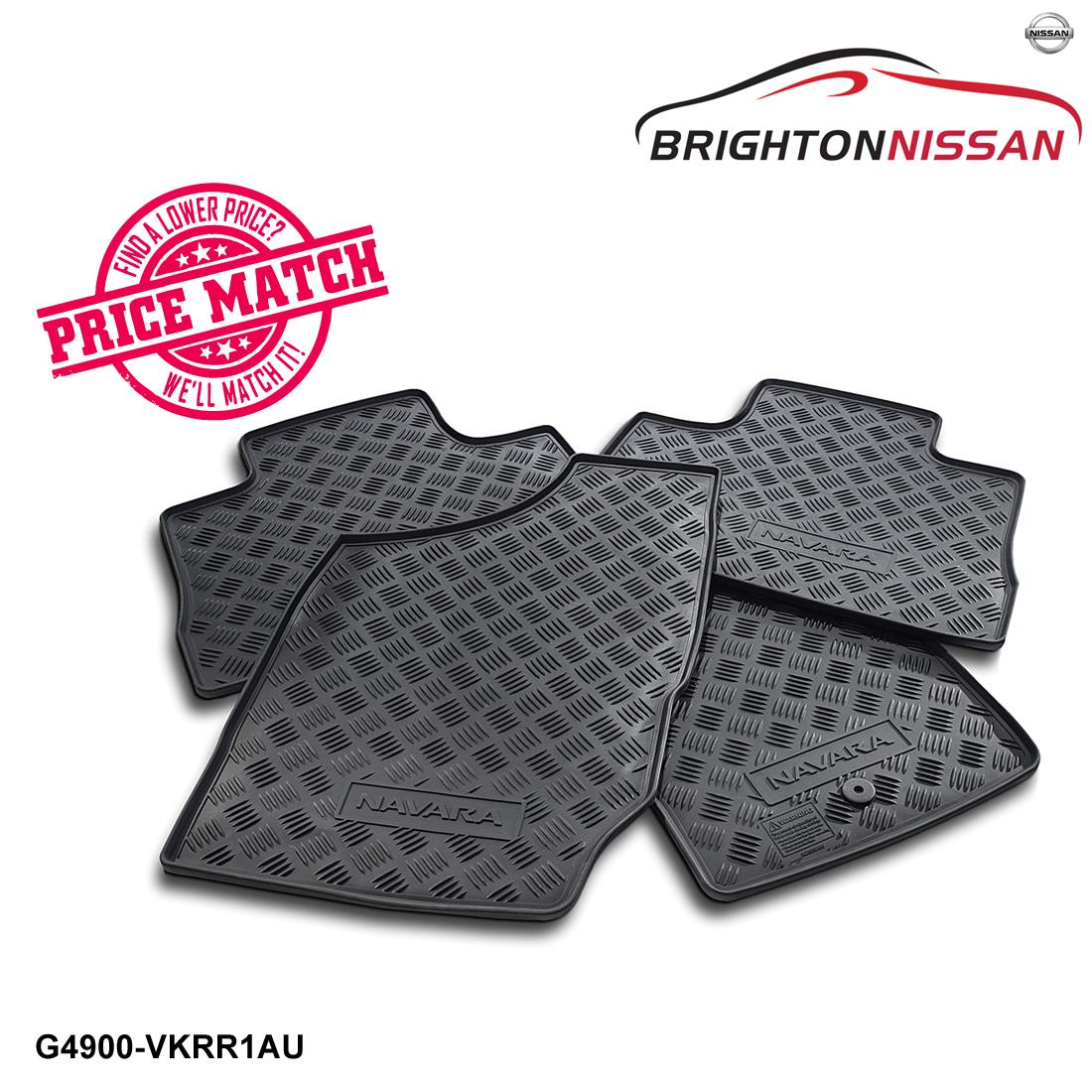 Genuine Nissan Navara D22 Rubber Floor Mats Set Of 4 G4900 Vkrr1au Vkfr1au Ebay