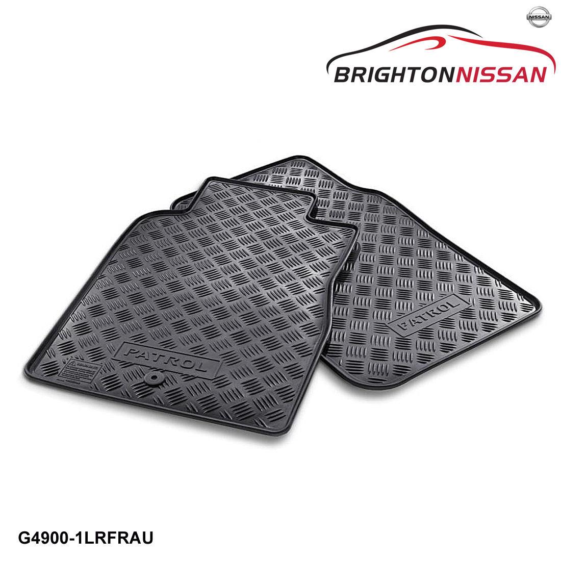New Genuine Nissan Patrol Wagon Y62 Rubber Floor Mats Front