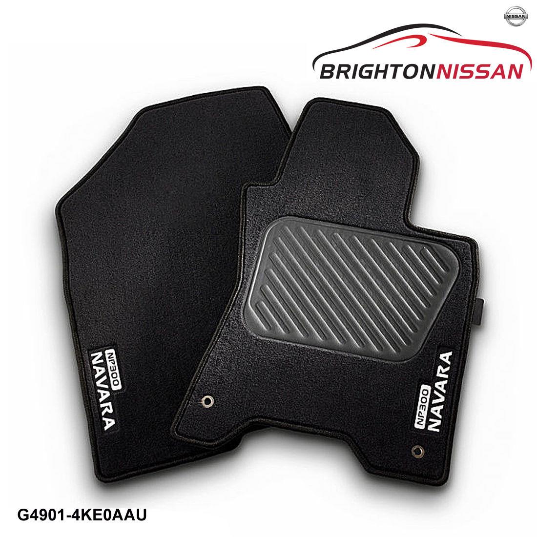 New Genuine Nissan Navara NP300 Front Carpet Floor Mats MT G49014KE0AAU