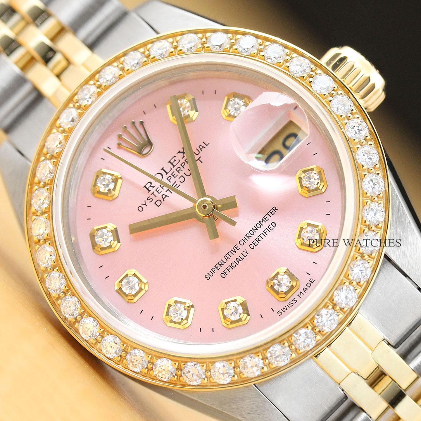 pink and gold rolex