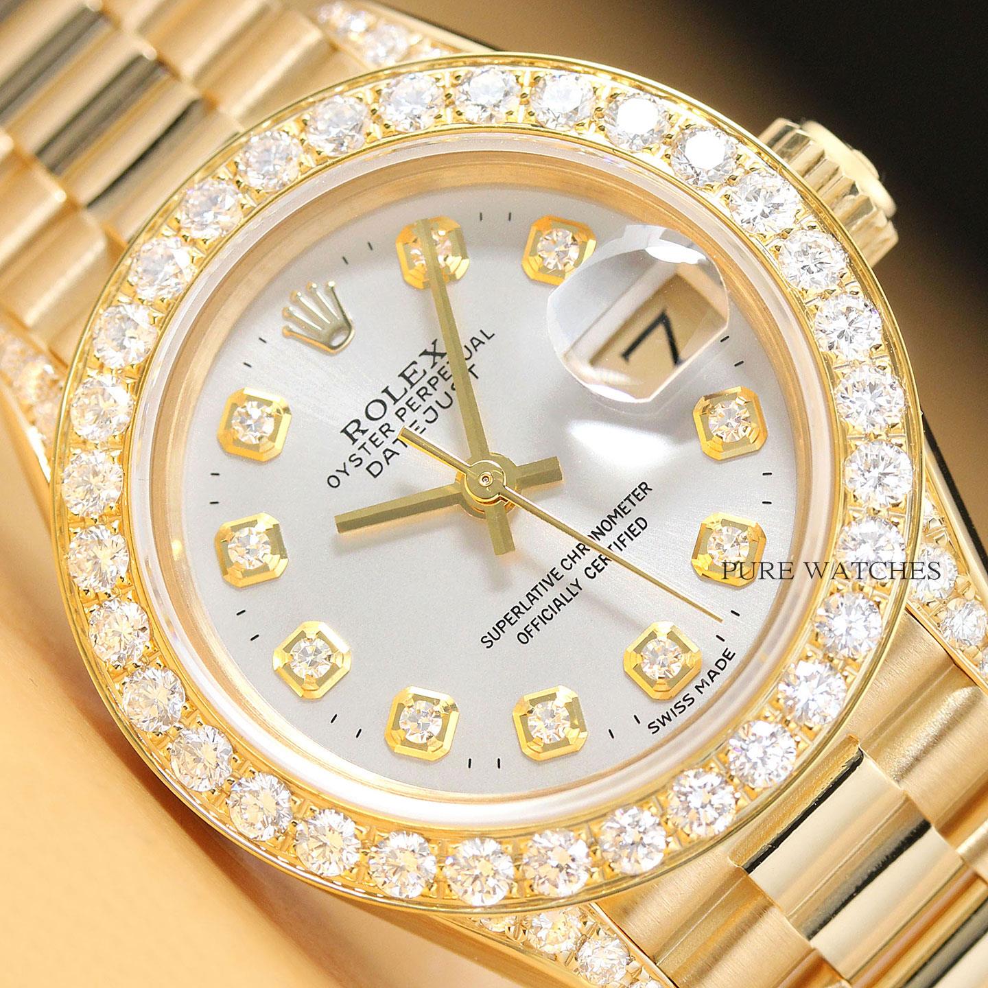 Sale > gold rolex diamond watch > is stock