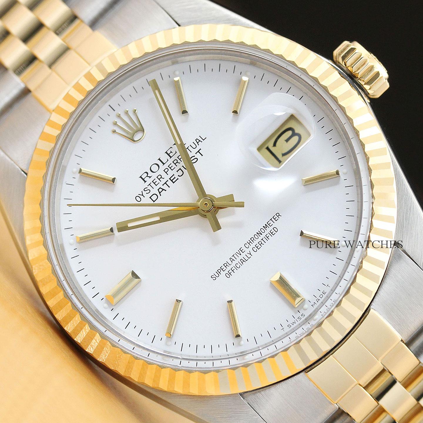 18k gold datejust rolex