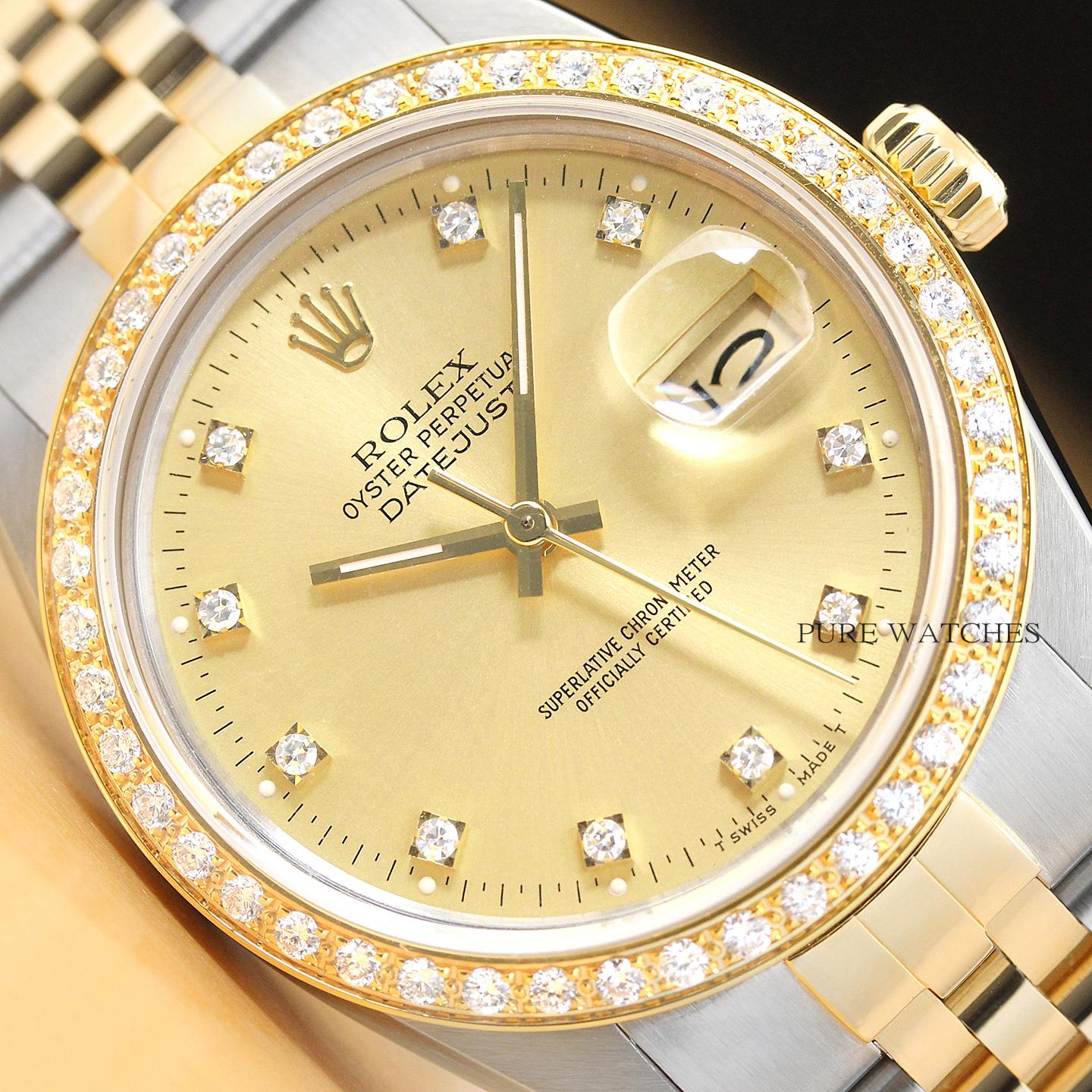 Rolex with factory best sale diamonds