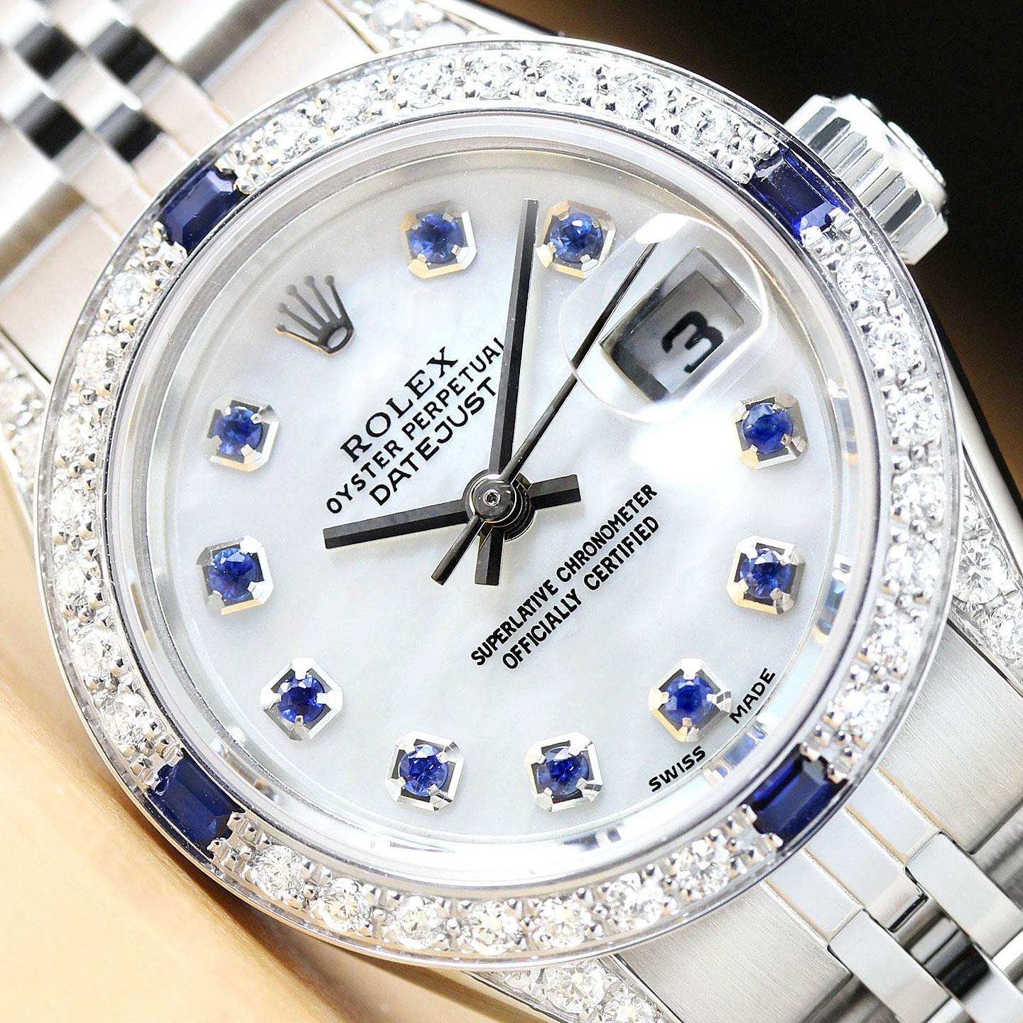 ROLEX ロレックス/デイトジャスト/レディース/SS×WG/S番/69174/S54**********/SAランク/75【中古】 ROLEX - ROLEX ロレックス/デイトジャスト/レディース/SS×WG/S番/69174