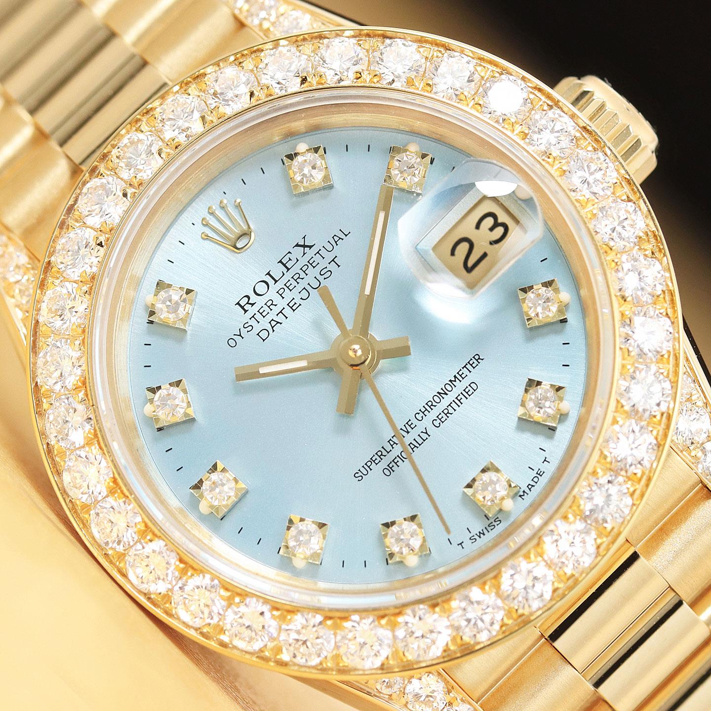 Adding diamonds to rolex shop