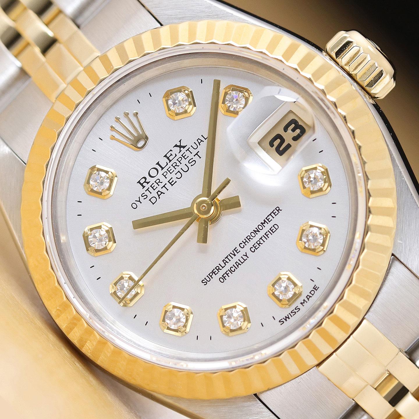 0 Rolex Datejust ROLEX Watch Dial デイトジャスト 18K GOLD STEEL 