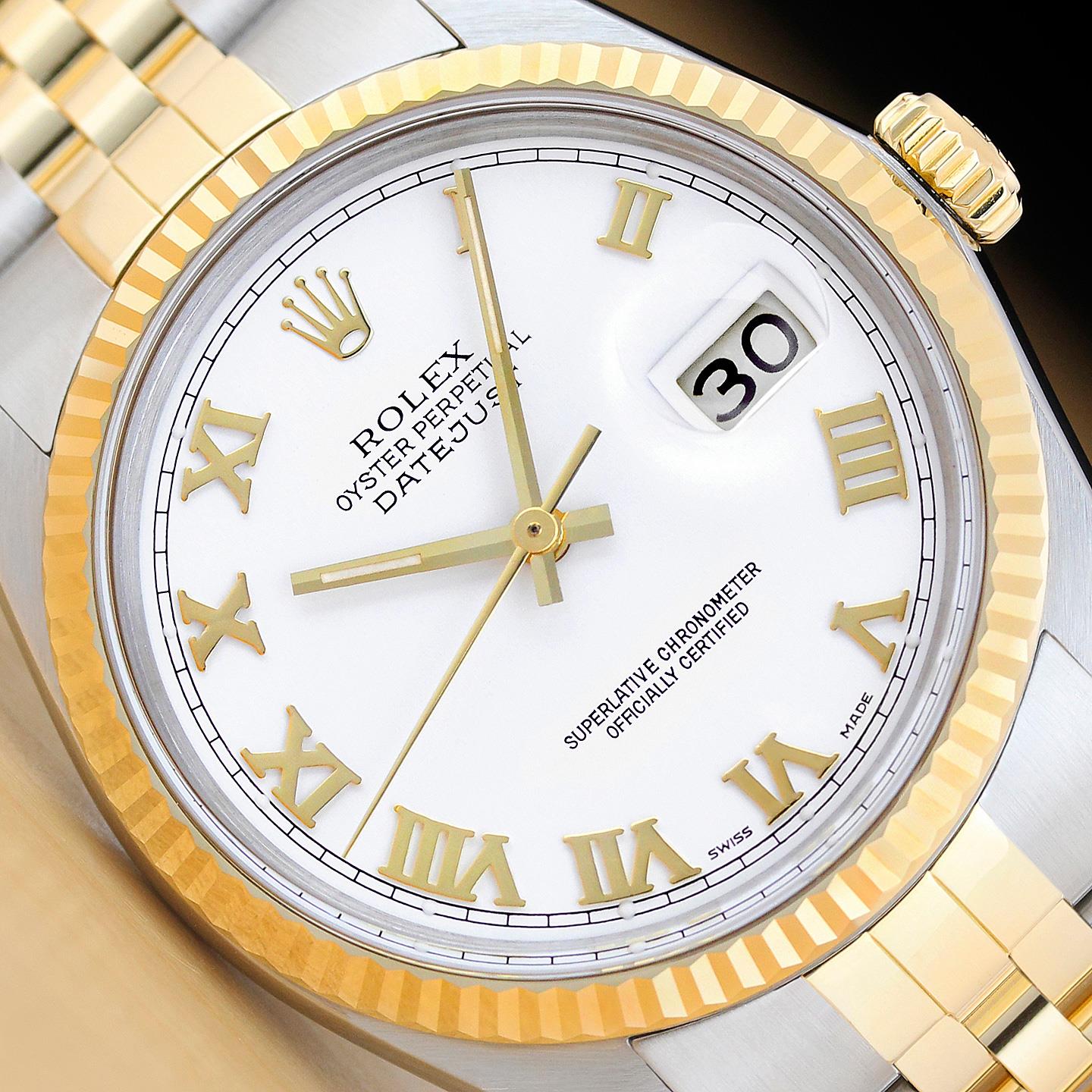 ROLEX 16013 付属品 2コマx2 YG/SSコンビ & 木製内箱 純正 R-4685