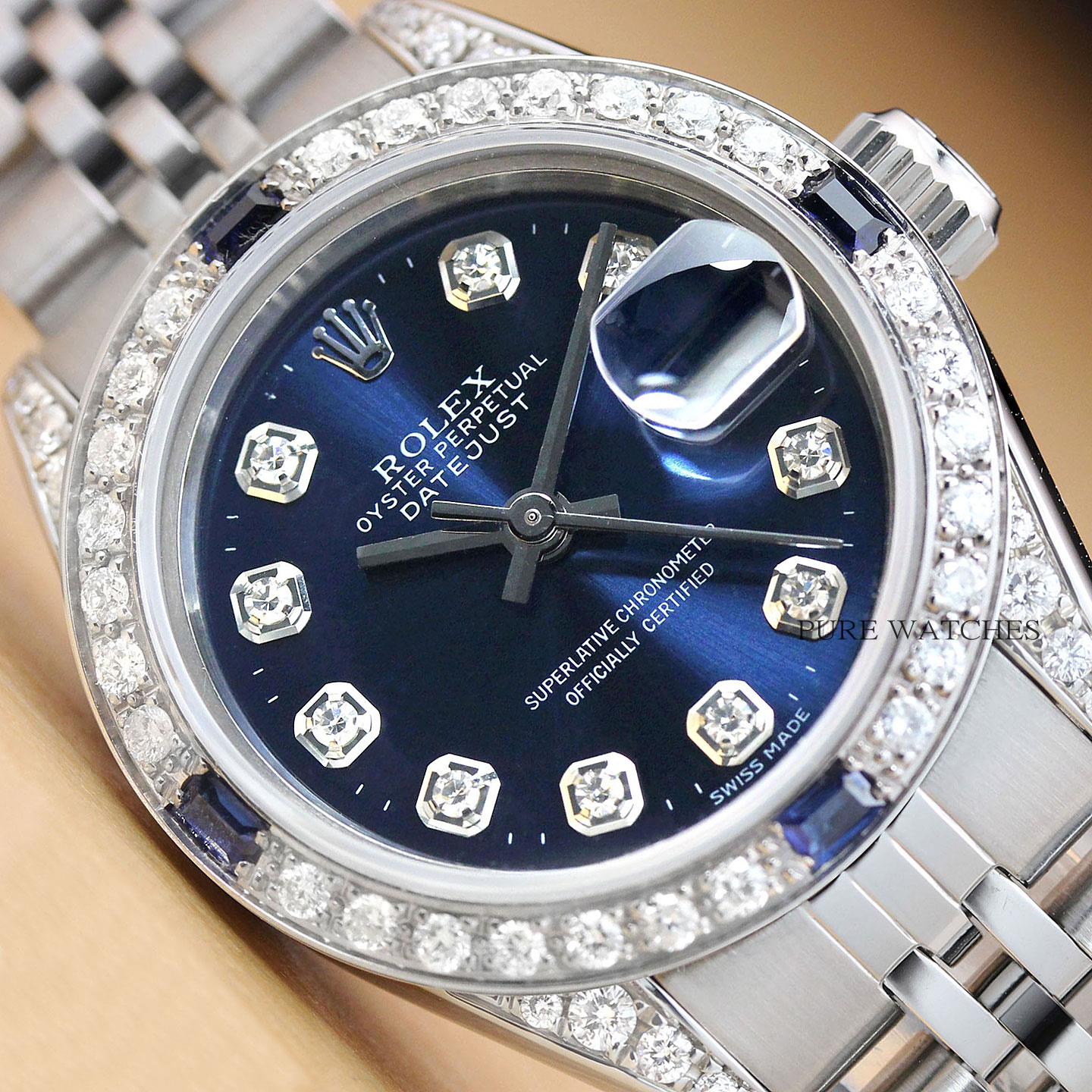 lady datejust blue dial