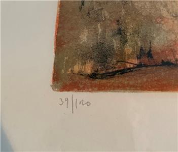 Jean Jansem Lithograph Seated Dancers Signed Limited Edition