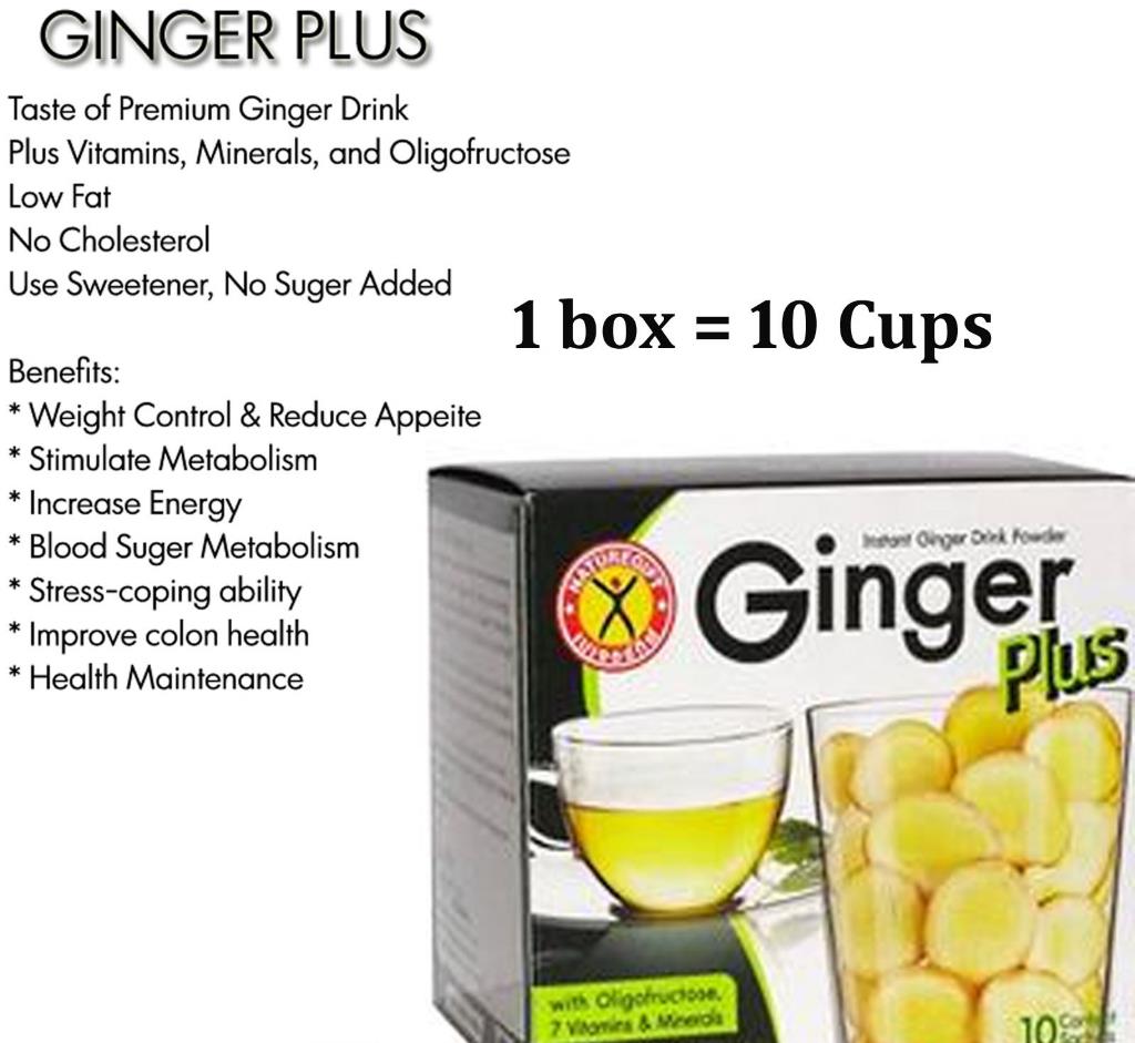 Sachets Of NatureGift Ginger Plus Powder Drink With Vitamins And