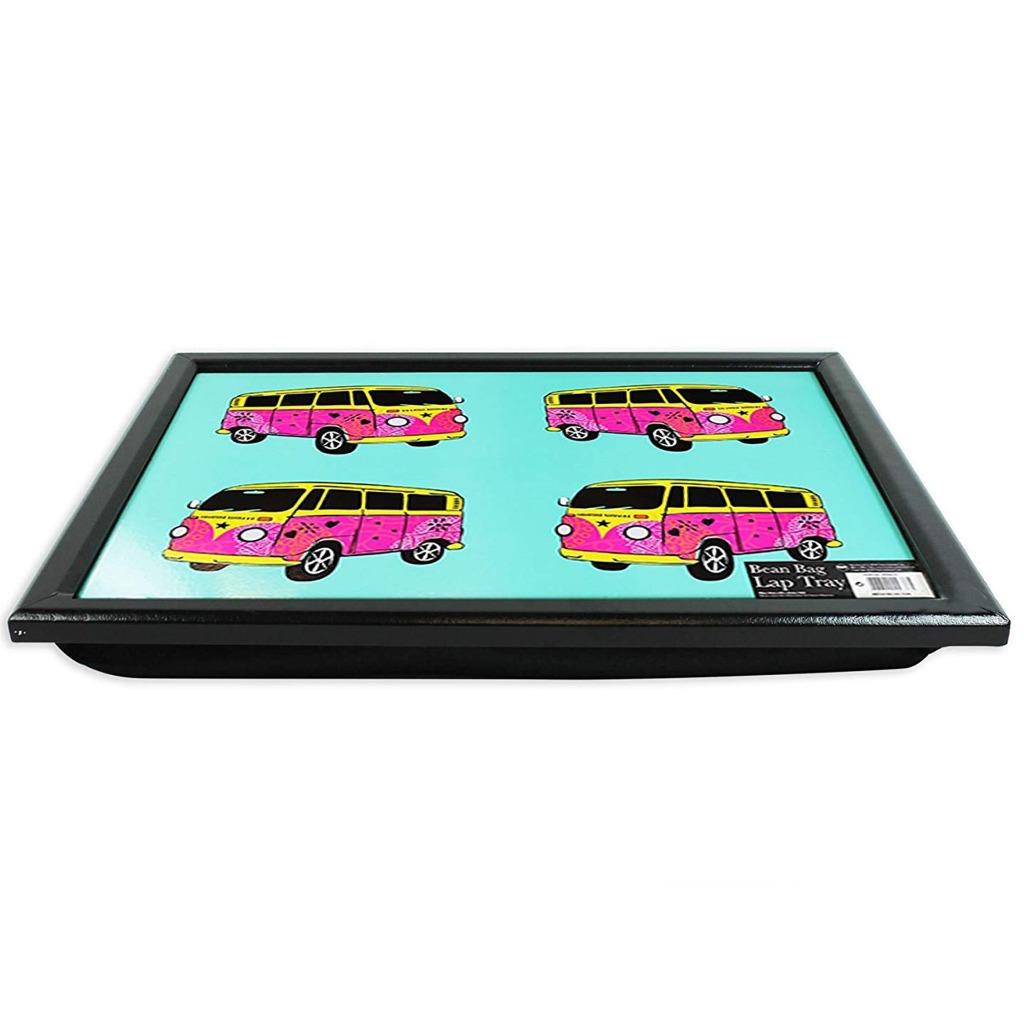 Lap Tray Mit Beanbag Kissen - Holz Tablett Für Laptop & Essen Auf Dem Schoß