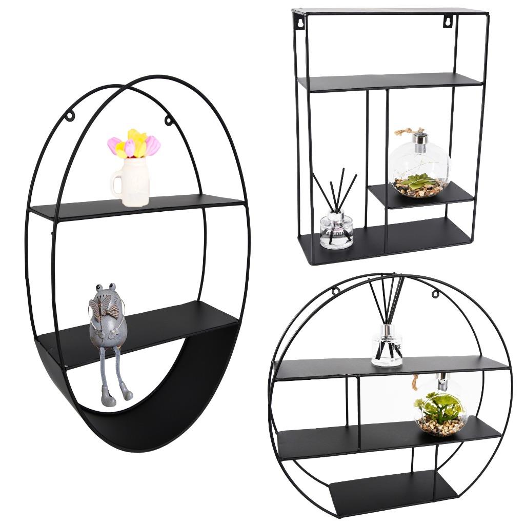 Floating Shelves Metal Wall Shelf Hanging Decorative