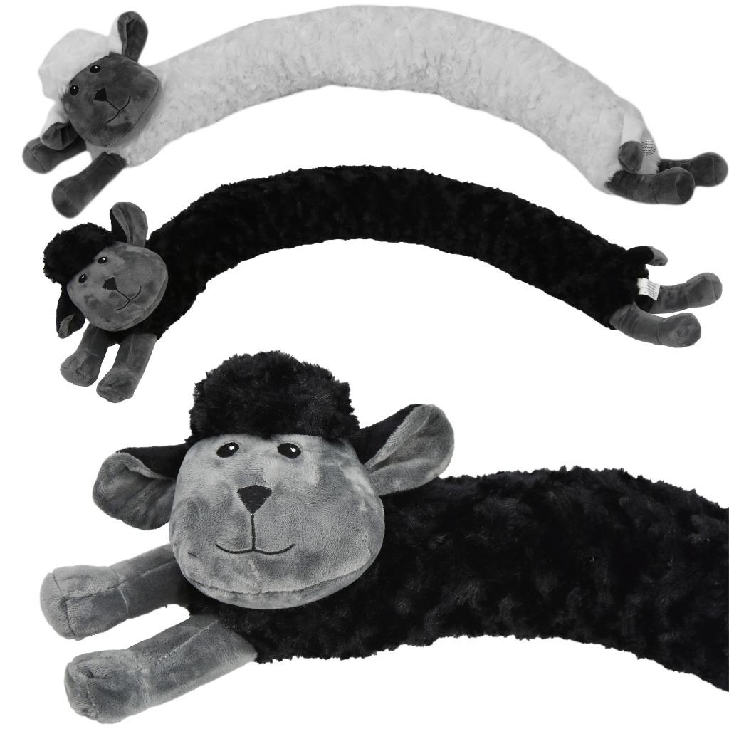 Novelty Draught Excluder Sheep Design Fabric Fleece Draft Door Stopper
