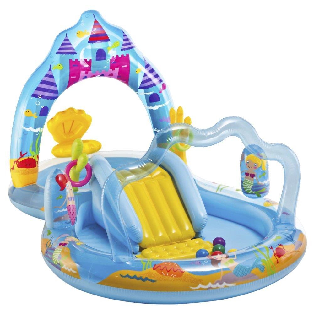 intex paddling pool with slide