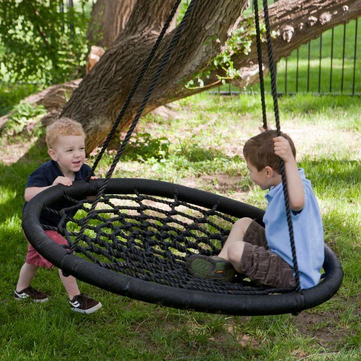NEW Garden Outdoor Swings Climbing Rope Ladder Wooden Frame Wall