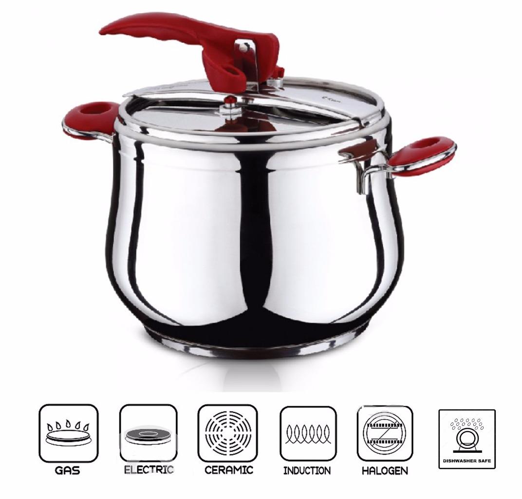 Stainless Steel Stove Top Pressure Cooker Stockpot ...