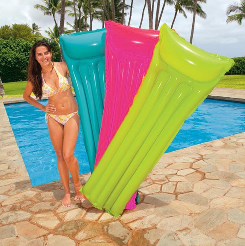 Swimming Pool Inflatable LILO Lounger Air Bed Float Blow Up 183cm x 69cm 