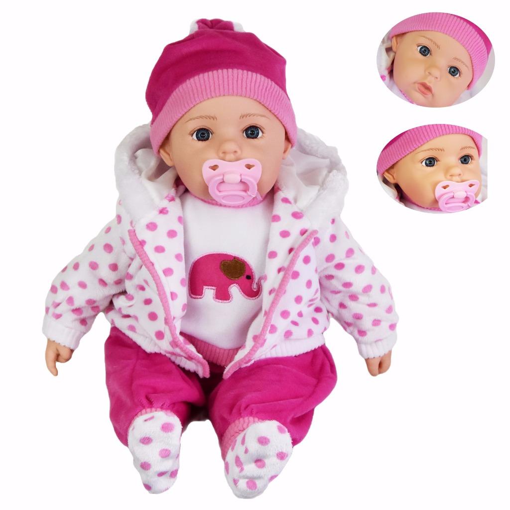 Large 22" Soft Bodied Baby Girl Doll With Outfit Long Hair ...