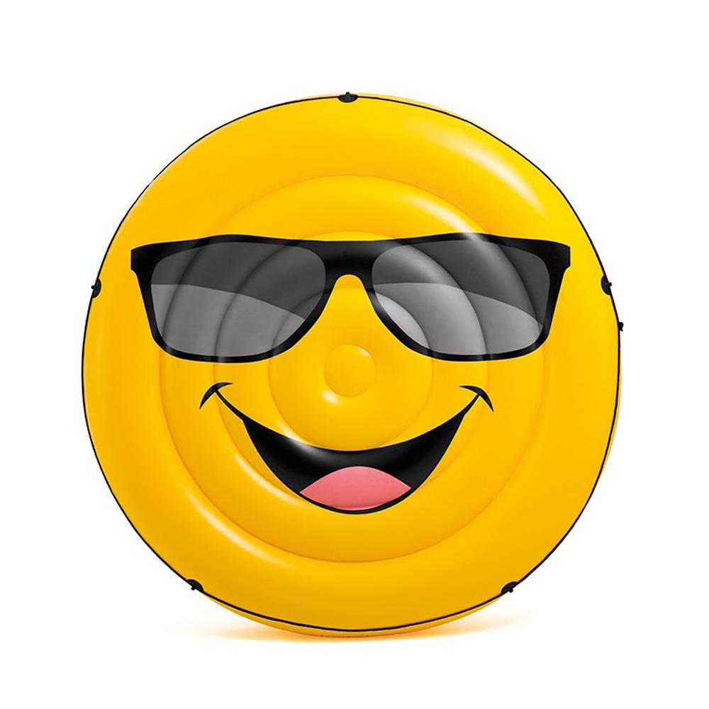 amusement en piscine intex giant gonflable emoji mec cool island beach flotteur chaise longue piscine matelas bouee piscine