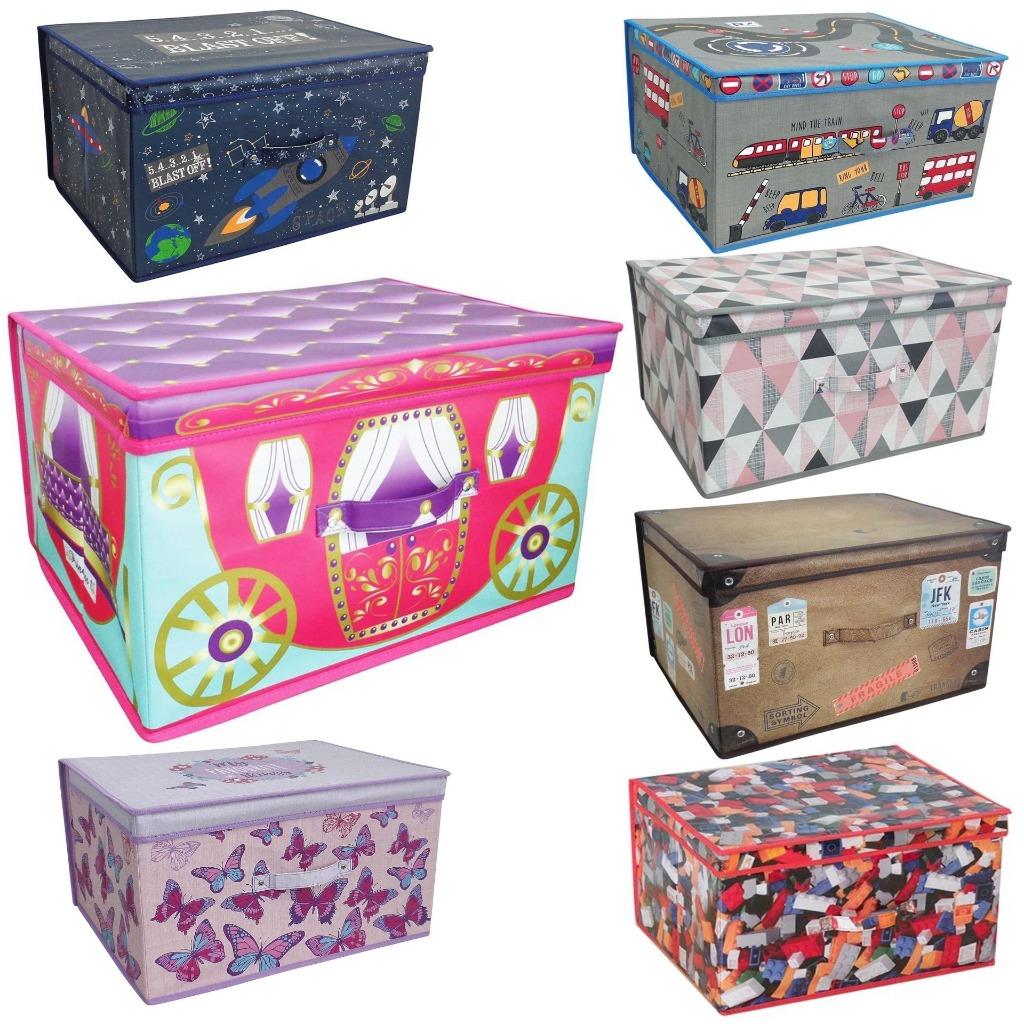 Large Collapsible Storage Box Folding Jumbo Storage Chest Kids Room Toy