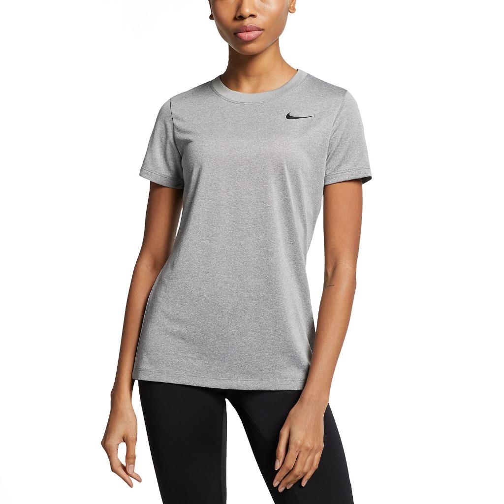 New Nike Women s Dry Legend Training T Shirt Dark Gray Heather