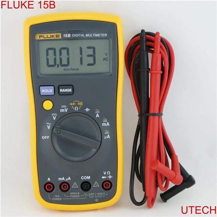 Fluke 15B 15 B AC DC Ohm Auto Range Digital Multimeter Meter | eBay