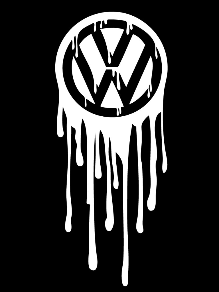 Volkswagen Logo Dripping