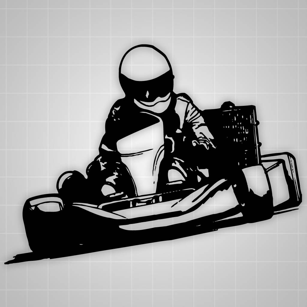 Go Kart Trailer Decal Go Kart Racing Sticker 24 X 18 Ebay