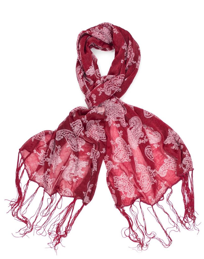 Women Lady Paisley Fashion Scarf / Flower Chiffon Scarves Go with any ...