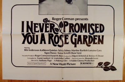 I NEVER PROMISED YOU A ROSE GARDEN 1977 Orig One Sheet 1SH ...