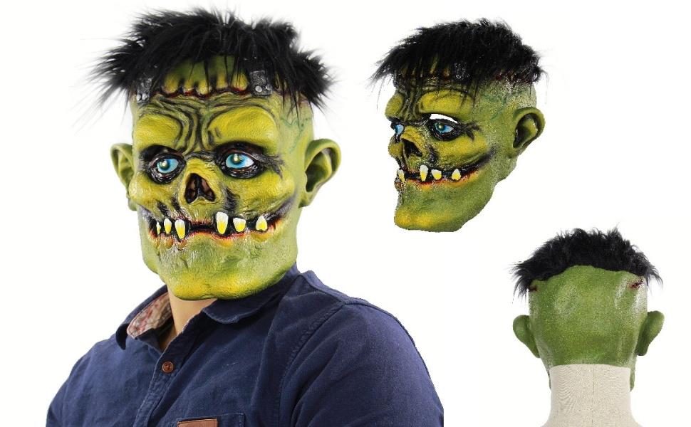 Lightahead Halloween Maske gruselig gruselig Horror Kostüm Latex Cosplay Requisite Unisex - Bild 8 von 8