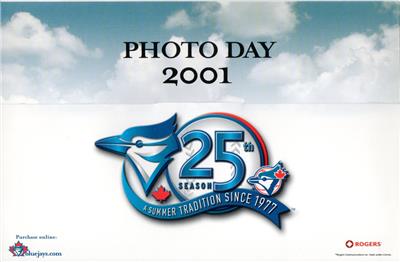 2001 TORONTO BLUE JAYS 25th SEASON PHOTO DAY TEAM PICTURE ...