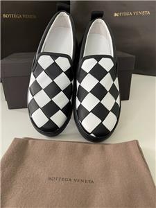 BOTTEGA VENETA 578393 Womens Bicolor Intrecciato Black/White