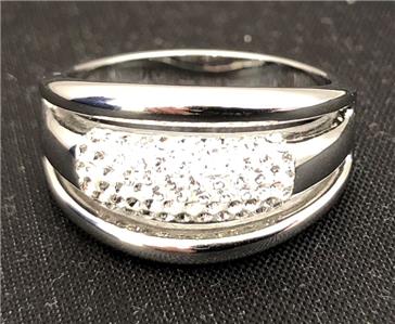 SWAROVSKI 5124163 LADIES STAINLESS STEEL CYPRESS RING SILVER
