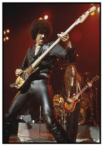 【貴重】THIN LIZZY1980年来日公演 B2ポスター Thin Lizzy - POSTER - Phil Lynott Fender P Bass Scott Gorham