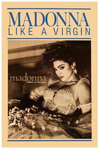 madonna Like a Virgin ポスター Madonna Like A Virgin 12x12 Album Cover Replica Poster Print