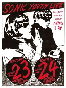 SONIC YOUTH  2002 ポスター ヴィンテージ　バンド Sonic Youth * POSTER * Nirvana Stone Temple Pilots LIVE