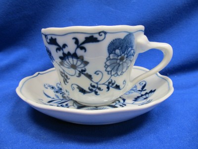 vintage blue danube japan cup saucer