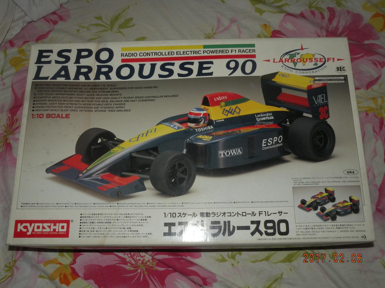 Kyosho 1 10 R C F1 Espo Larrousse 90 Kit 4203 No Missing Parts Ebay