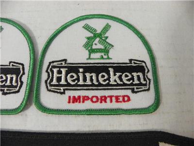 3 new heineken imported beer embroidered driver windmill sew on