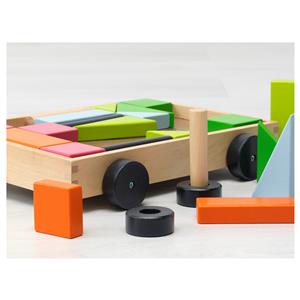 Ikea Mula Wooden Toys Building Blocks Abacus Roller Coaster Crane Stacking Rings Ebay