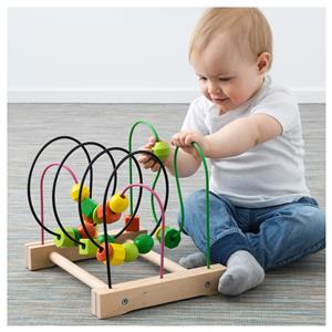 Ikea Mula Wooden Toys Building Blocks Abacus Roller Coaster Crane Stacking Rings Ebay