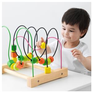 Ikea Mula Wooden Toys Building Blocks Abacus Roller Coaster Crane Stacking Rings Ebay