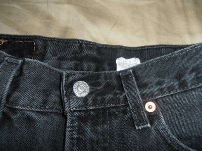 (j2) levi 505 black jeans 32x32 straight leg regular fit levis