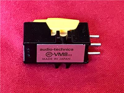 Audio Technica At Vm8 Cartridge With Genuine At Needle Stylus For Turntable Ebay