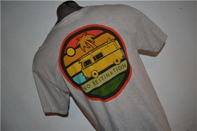 37072 Dravus T-Shirt Graphic No Destination No Problem Gray Size