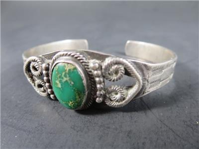 Vintage Chief Wolf Robe Hunt Sterling Silver And Turquoise