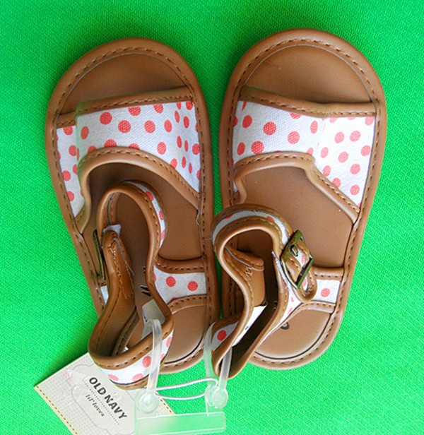 NWT Old Navy cute baby girl's multi-color fabric sandals ...