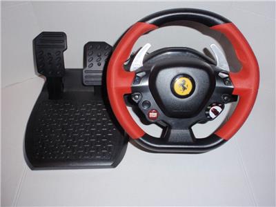 Details About Thrustmaster Ferrari 458 Spider Racing Wheel For Xbox One Wpedals Usb Adapt