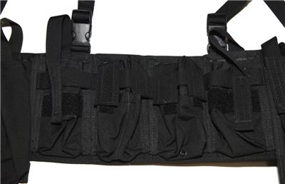 AWS Inc Tactical Black Strike Vest Chest Rig - CAG Delta ACE SEAL SOF ...